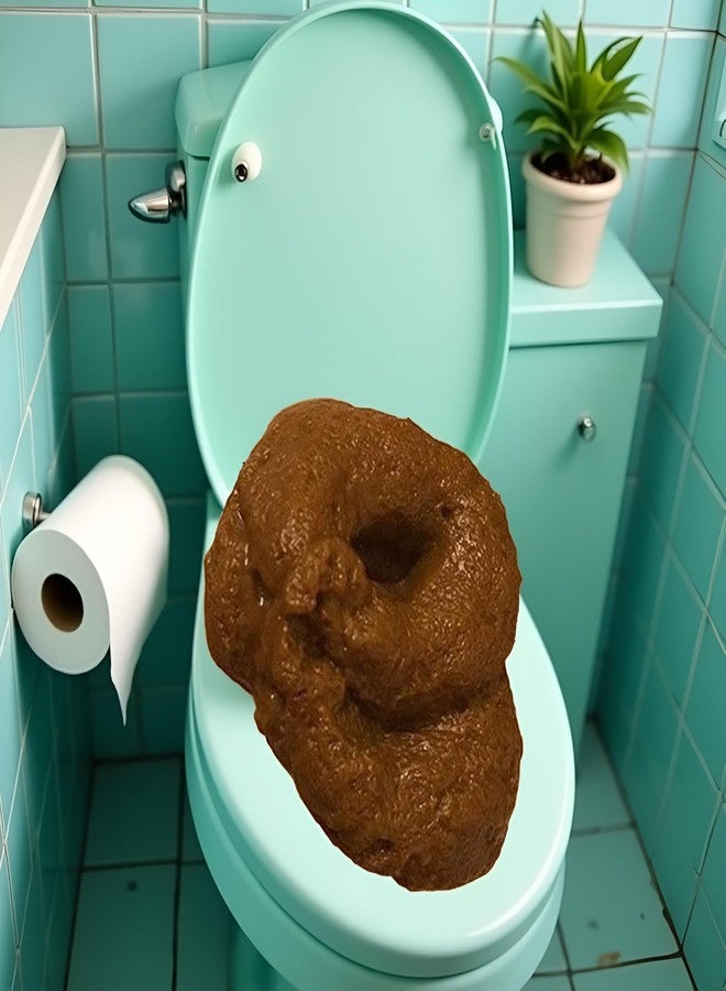 Junfamilee 1Pc Fake Poopy Prop, Brown Realistic Fake Poop, Novelty Floating Fake Poop Props for April Fools' Day Prank, Perfect Gag Gift, Prank Gift,Gags and Practical Joke Props - Image 5